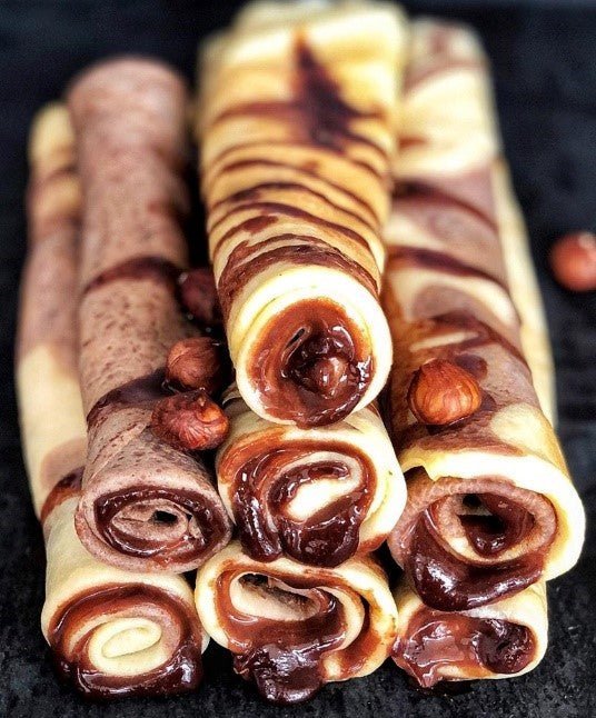 crepes vanille chocolat - Santé gourmet Image