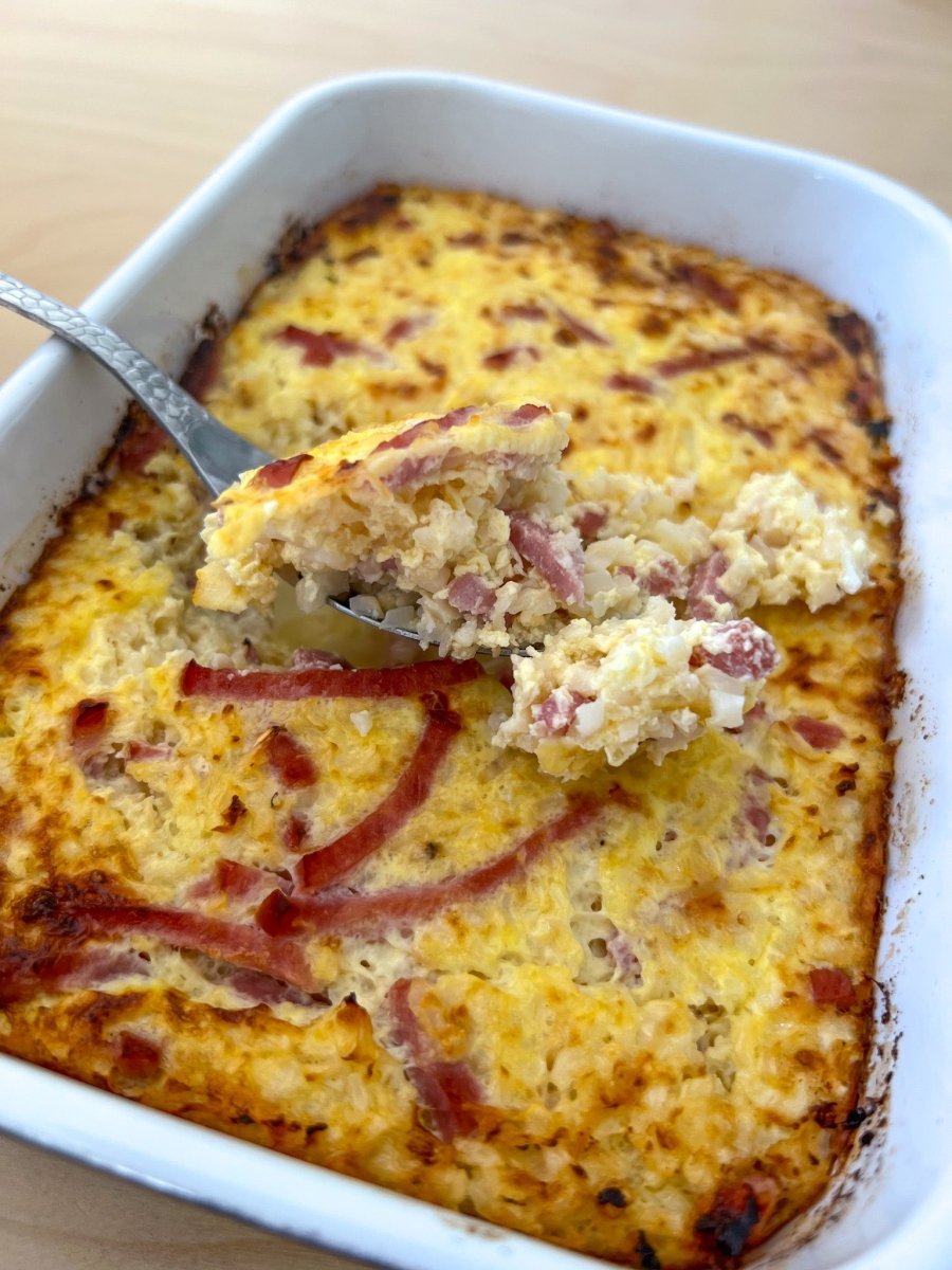 Gratin de chou-fleurs et bacon allégé - Santé gourmet