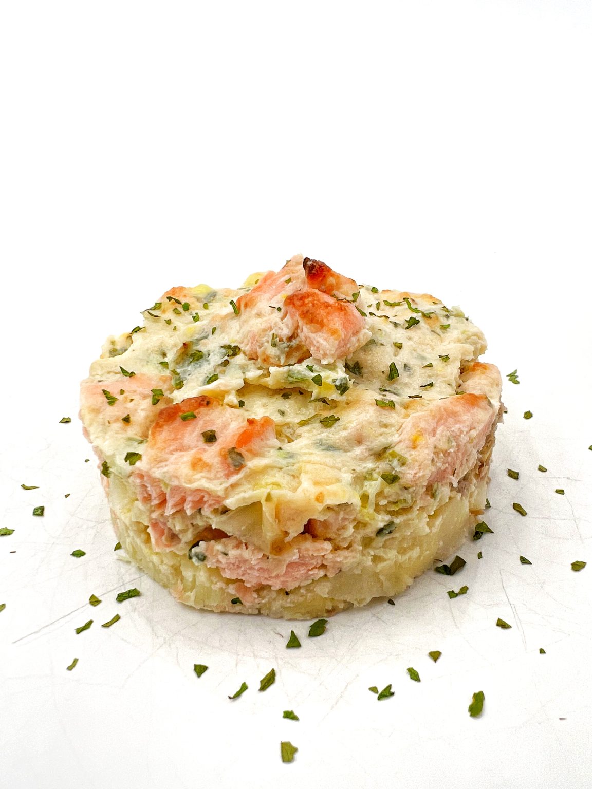Hachis Parmentier saumon poireaux - Santé gourmet Image