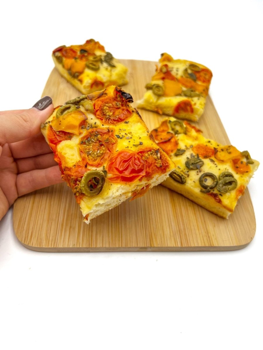 Focaccia olive tomates séchées - Santé gourmet