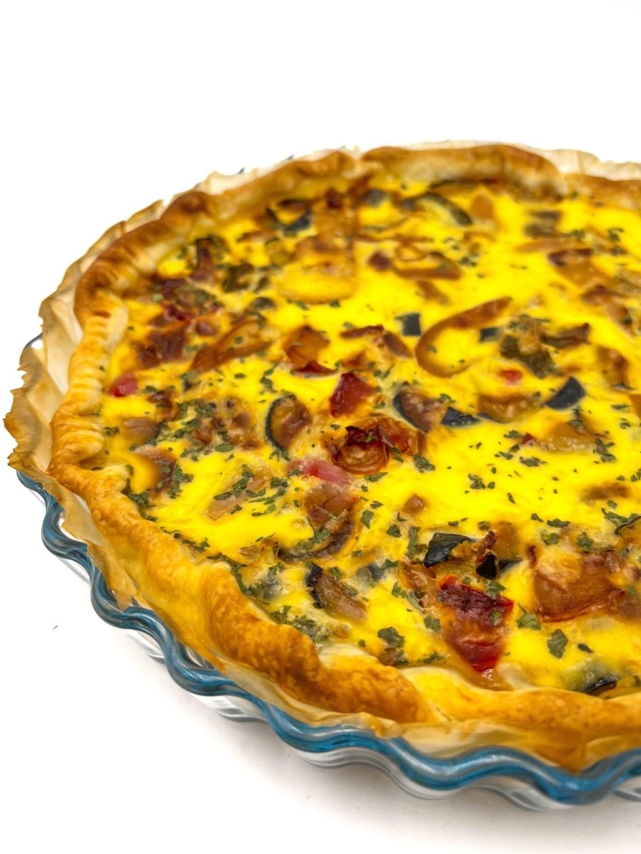 Quiche au poivrons et courgettes - Santé gourmet