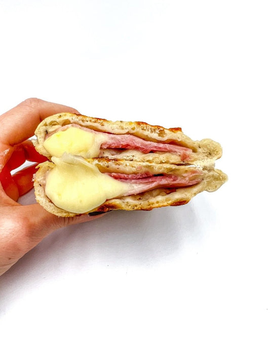 Pain plat jambon et mozza - Santé gourmet