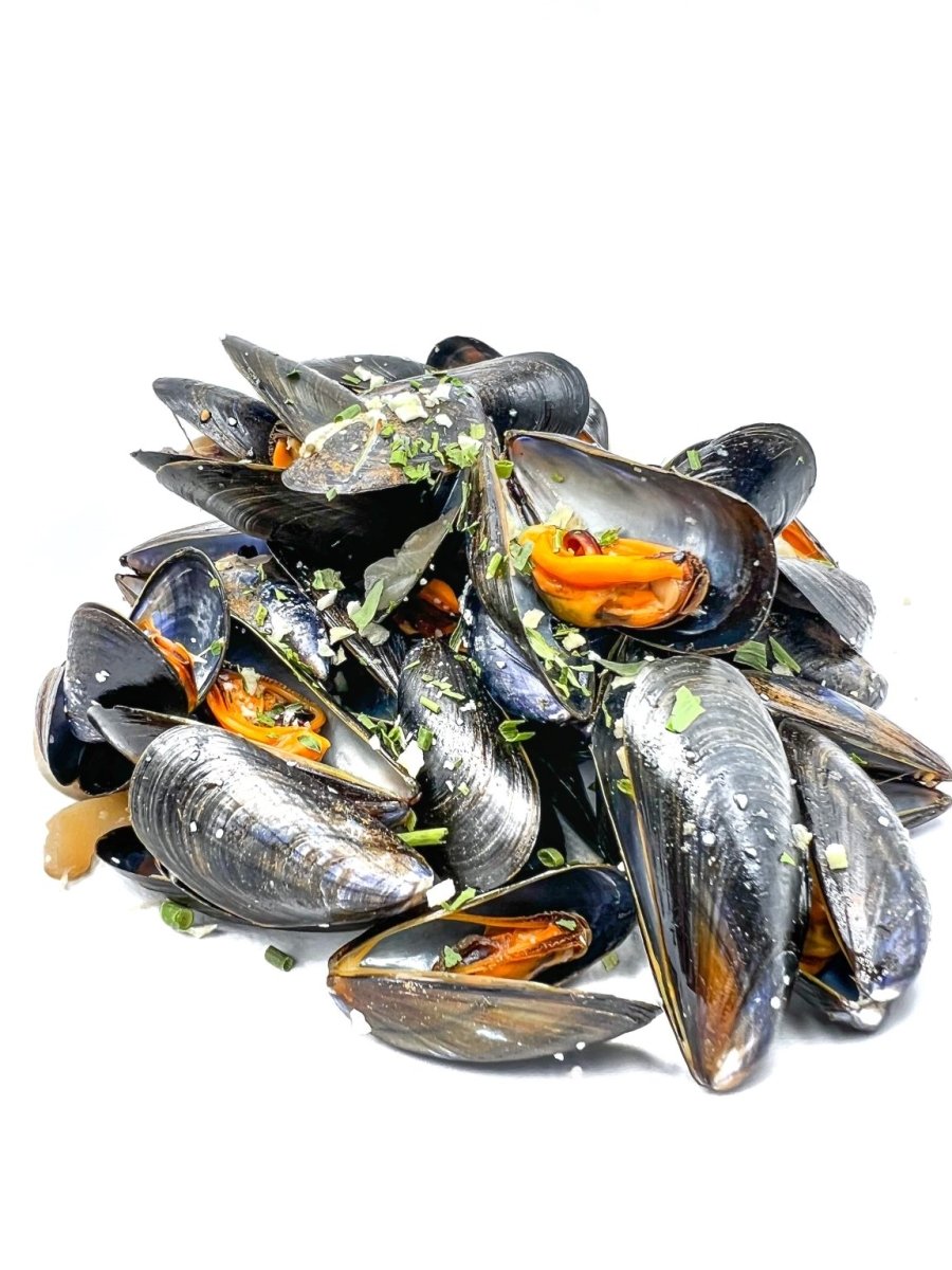 Moules à la crème et au vin blanc - Santé gourmet Image