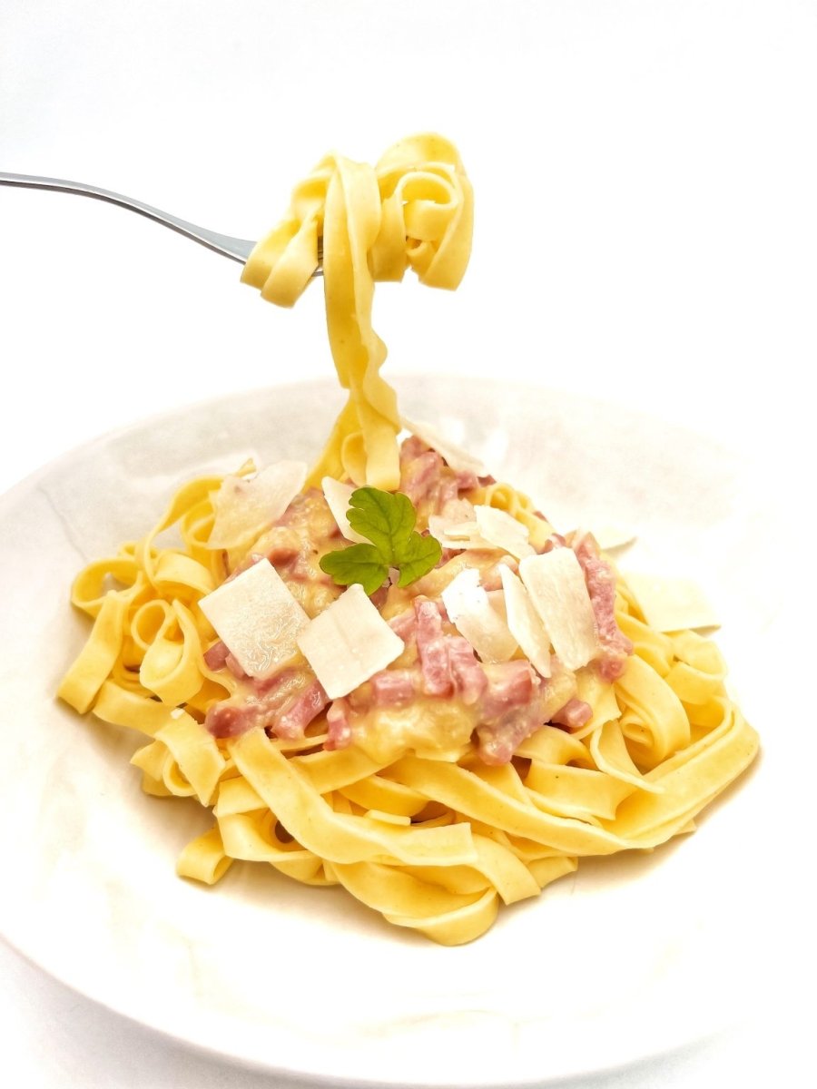 Tagliatelles à la carbonara healthy - Santé gourmet