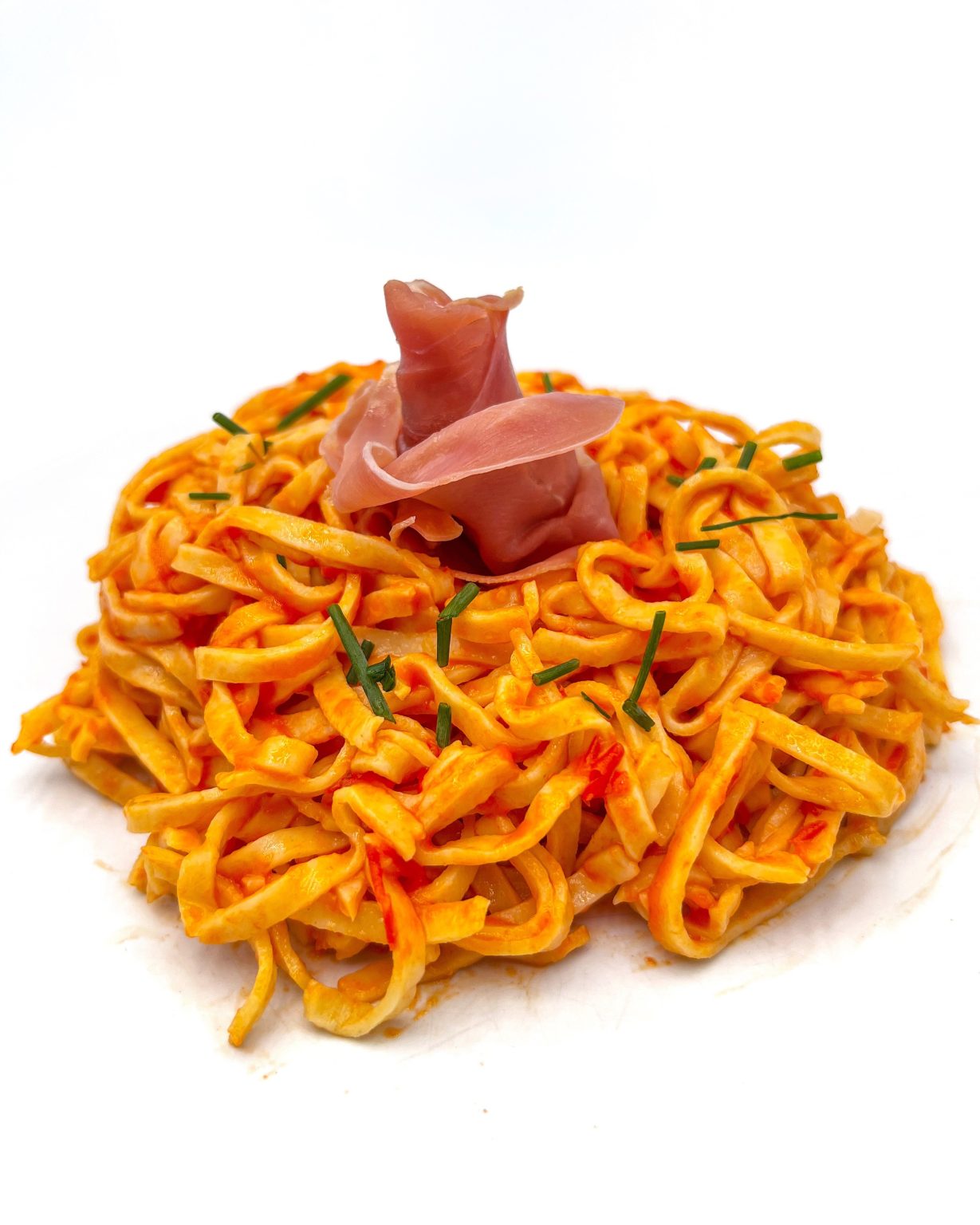 Pasta à la crème de poivrons - Santé gourmet Image