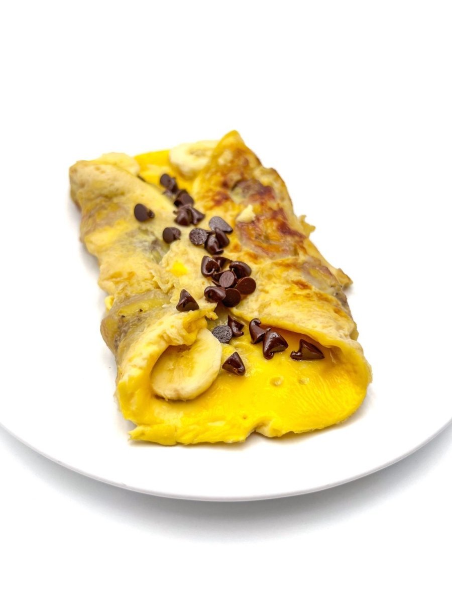 Omelette banane chocolat - Santé gourmet