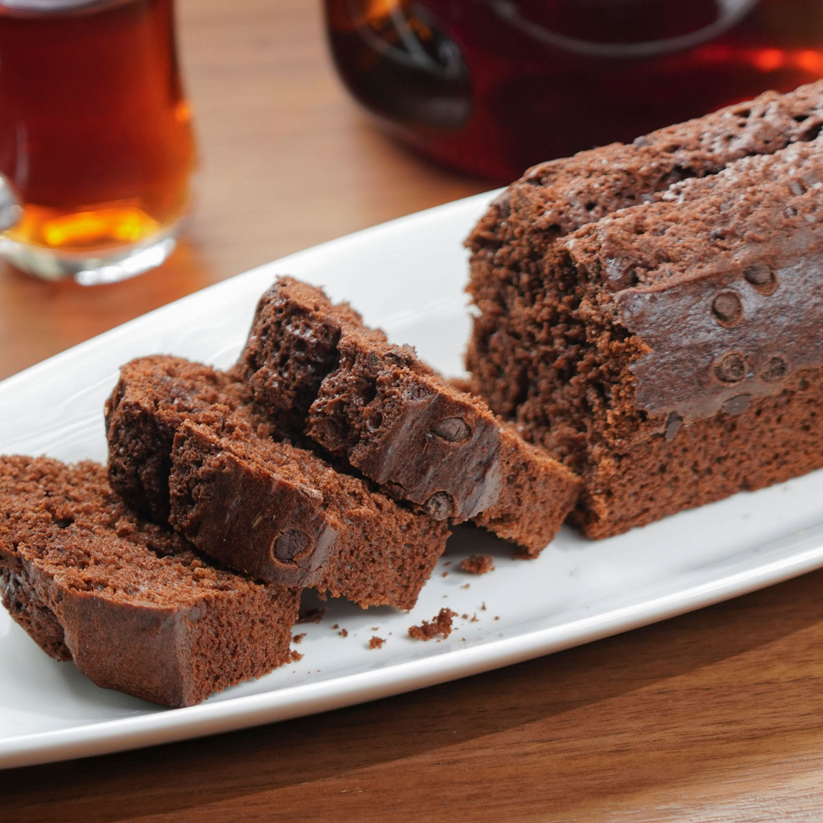 Cake aux pépites de chocolat, healthy, moelleux et léger Image